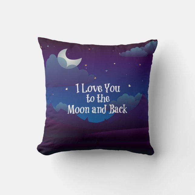 I Love You to the Moon and Back, Kudde (Framsida)