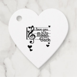 I Love You To The Moon And Back Repeating Love Quo Gåvor Etiketter