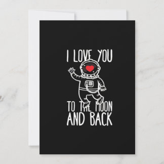 I Love You To The Moon And Back Trendy Style Julkort