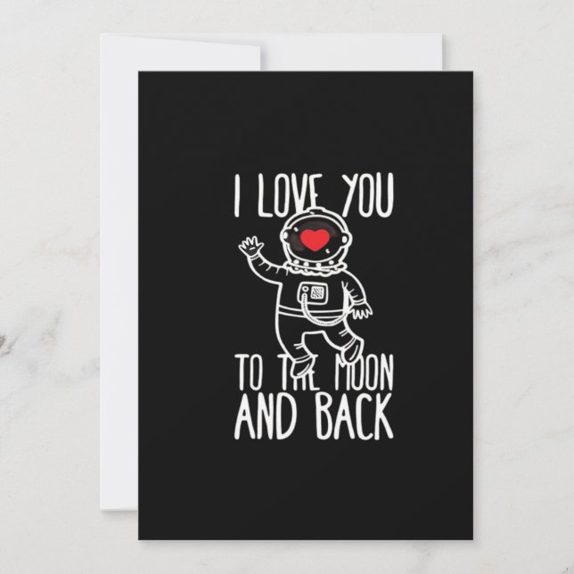 I Love You To The Moon And Back Trendy Style  Julkort (Framsida)