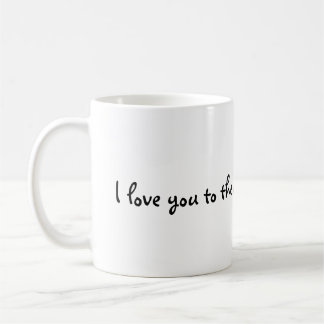 I love you to the moon pie and back mug kaffemugg