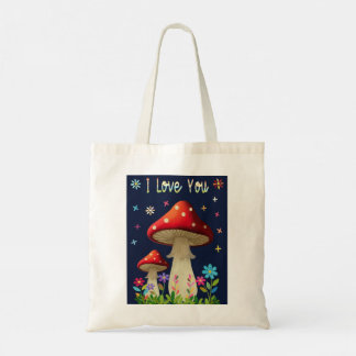 I Love You Tote Bag Tygkasse