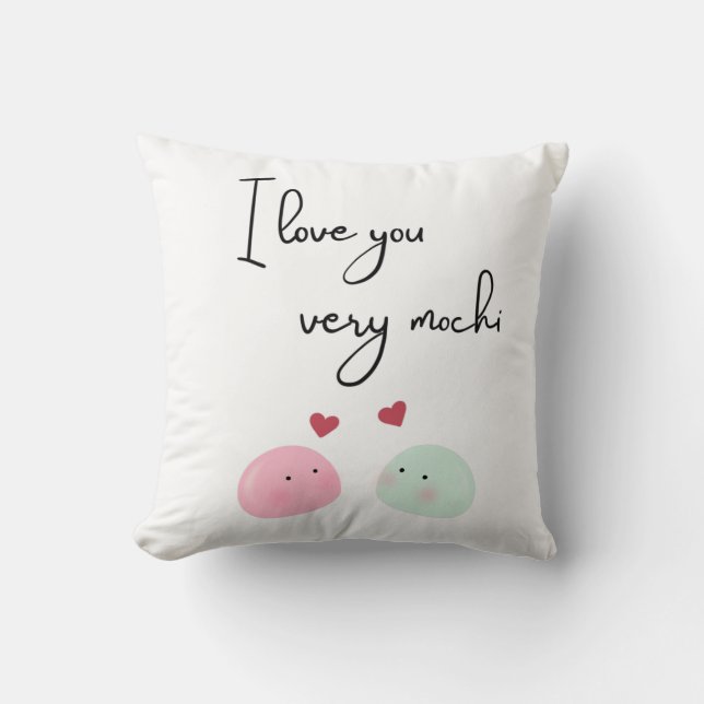 I love you very mochi kudde (Framsida)