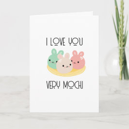 I Love You Very Moochi Valentine's Day Card Kort