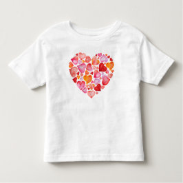 I love you watercolor hearts t shirt
