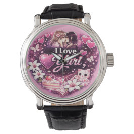 I Love Yuri | Kawaii Girls’ Love Anime Aesthetic  Armbandsur