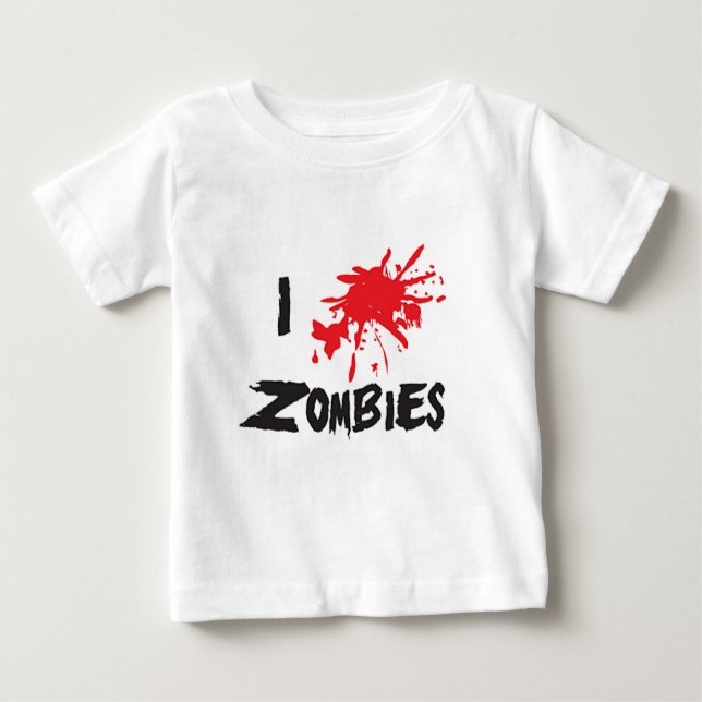 I Love Zombie T-shirt (Framsida)