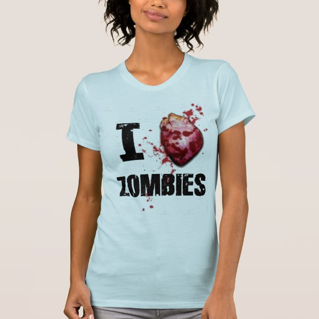 I love zombies t shirt (Framsida)