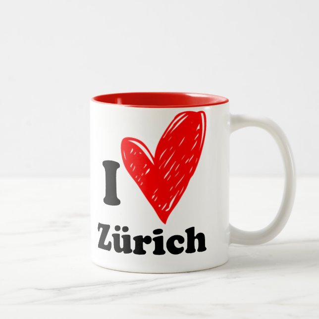 I love Zürich Två-Tonad Mugg (Höger)