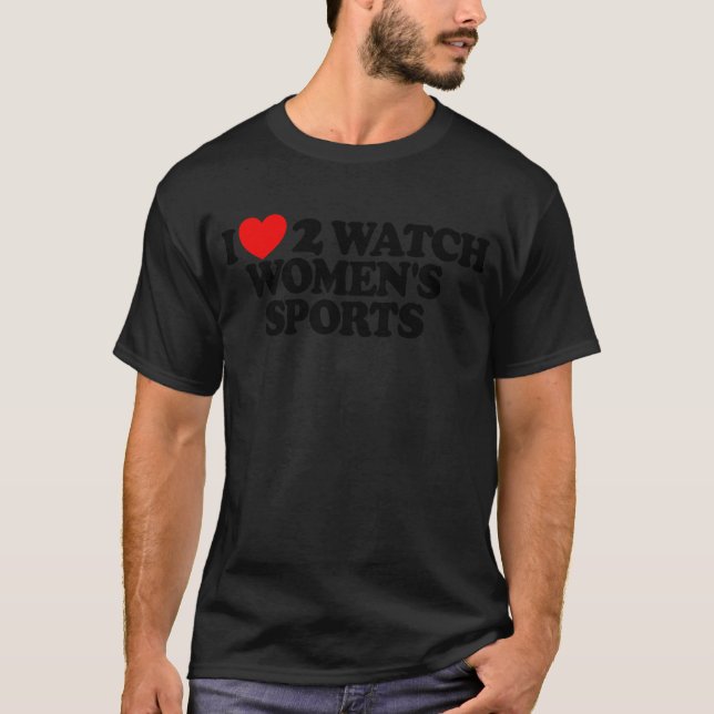 I Loveo Watch Womens Sports retro T Shirt (Framsida)