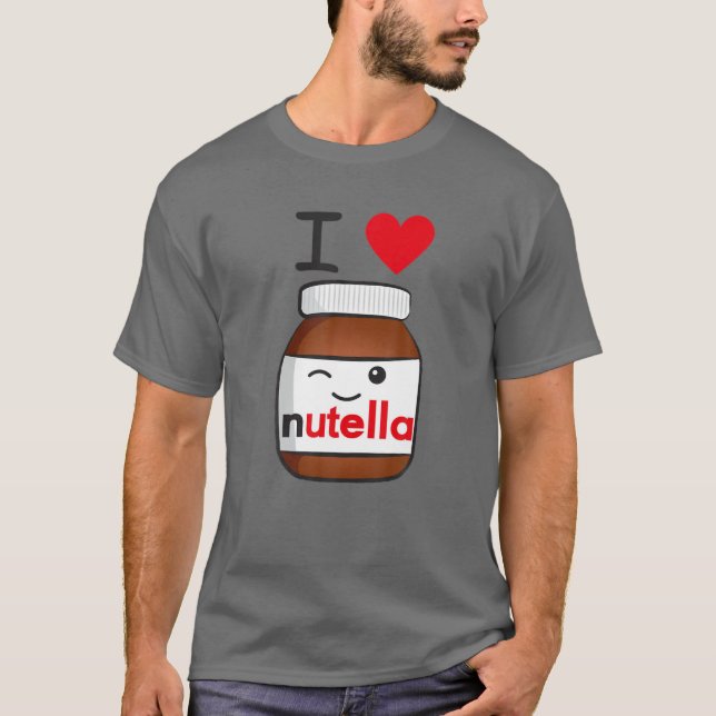 I Loves Nutellas T Shirt (Framsida)