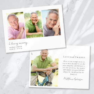 I Lovin Memory Många Photo Sympathy Funeral Tack Kort