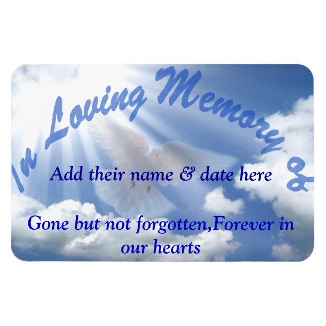 I Loving Memorium of..Premium Flexi Magnet (Horisontell)