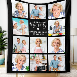 I Loving Memory 11 Photo Collage Memorial Fleecefilt