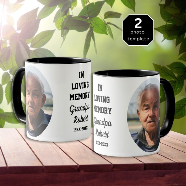 I Loving Memory 2 Photo Memorial Keepsak Mugg (In Loving Memory 2 Photo Memorial Keepsake Mug)