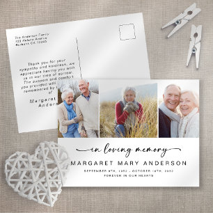 I Loving Memory 3-foto-Tack Vykort