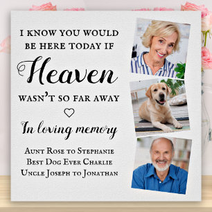 I Loving Memory 3 Photo Memorial Bröllop Poster