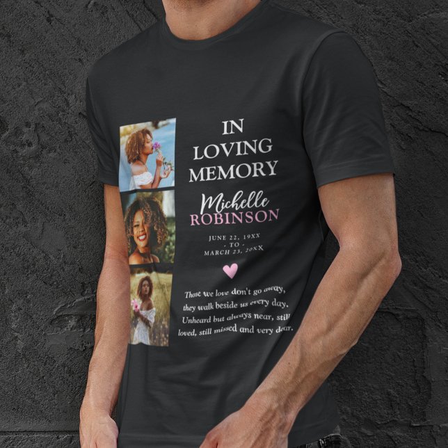 I Loving Memory 3 Photo Tribute T Shirt (Skapare uppladdad)