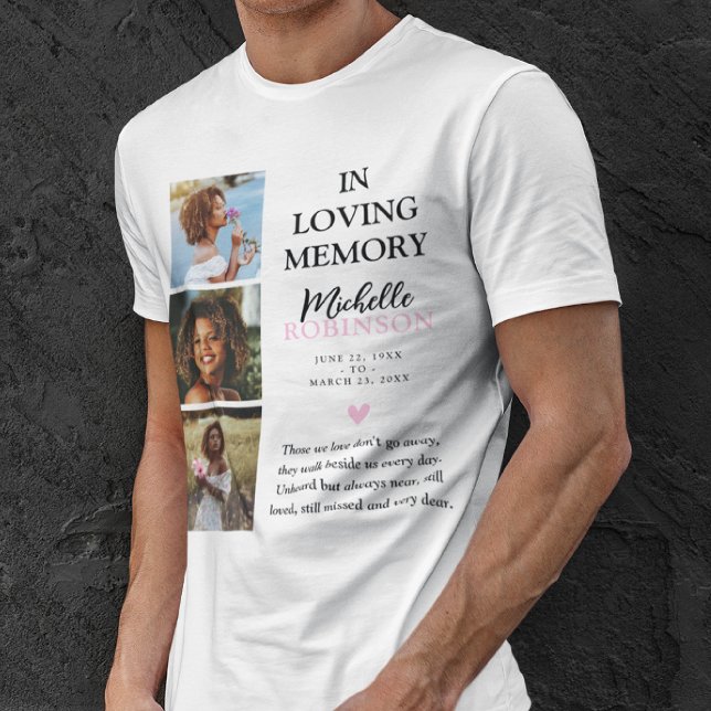 I Loving Memory 3 Photo Tribute T Shirt (Skapare uppladdad)