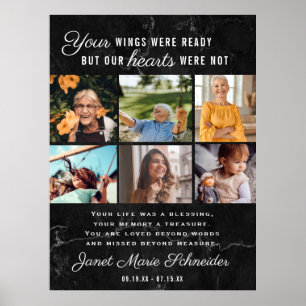 I Loving Memory   6 Fotokollage-begravning Poster