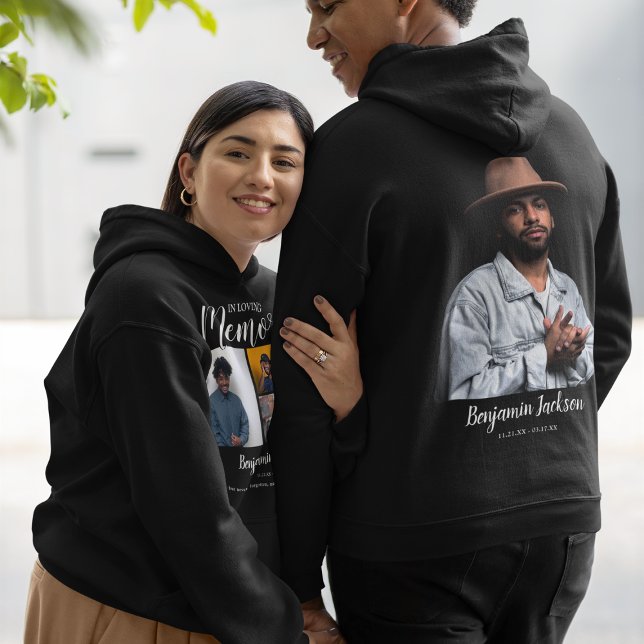I Loving Memory | 6 Fotokollage | Memorial Hoodie (Skapare uppladdad)