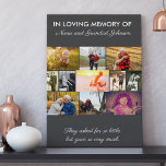 I Loving Memory Anpassningsbar 11 Photo Collage Gr Canvastryck<br><div class="desc">I Loving Memory Photo Collage på en lång, omsluten arbetsyta som du kan anpassa med foton av dina nära och kära. Ordalydelsen är fullt redigerbar och lyder för närvarande "i det kärleksfulla minnet av Nana och Grandad [efternamn]" överst och "de bad om så lite men gav så mycket" i grund....</div>