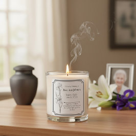 I Loving Memory Candle-etikett Fyrkantigt Klistermärke