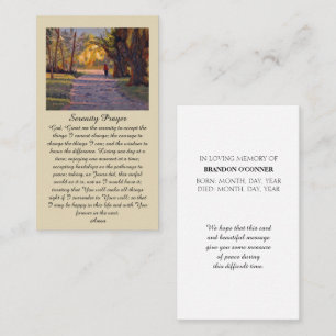 I Loving Memory Countryside Memorial Card Visitkort