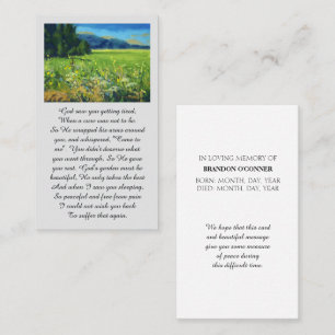 I Loving Memory Countryside Sympathy Card Visitkort