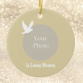 I Loving Memory Dove Memorial jul Ornament