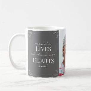 I Loving Memory Elegant Tribute Funeral Grått Cof Kaffemugg