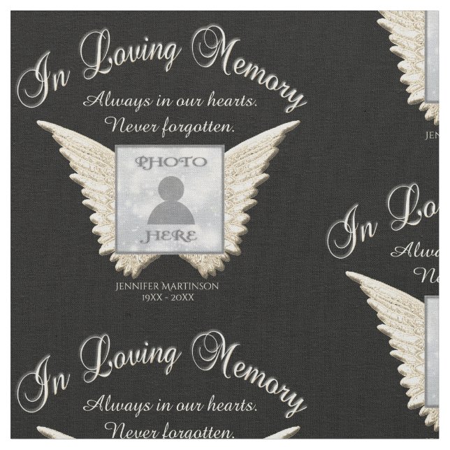 I Loving Memory Fabric Tyg (Närbild)