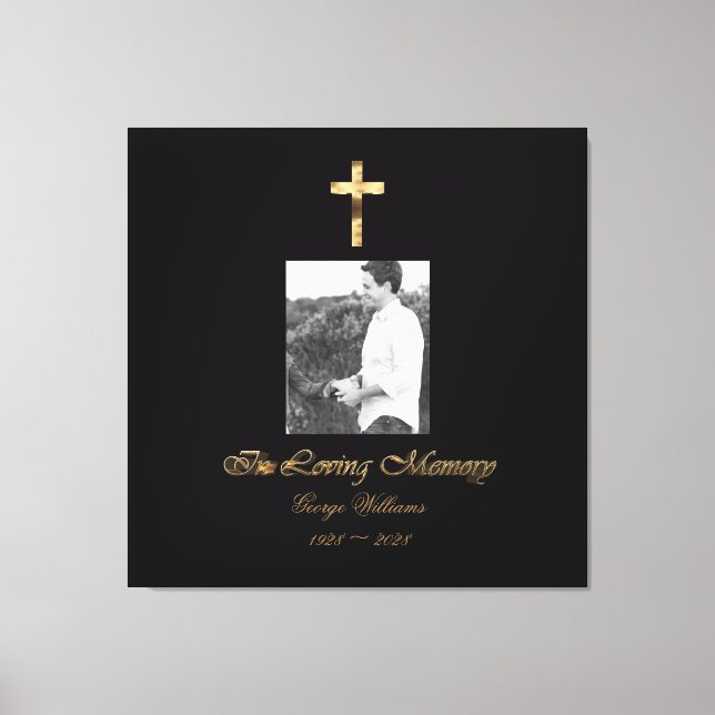 I Loving Memory Faux Guld Kor Lägg till bild (Framsida)