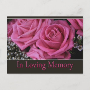 I Loving Memory/Firande of Life Investigation Inbjudan Vykort