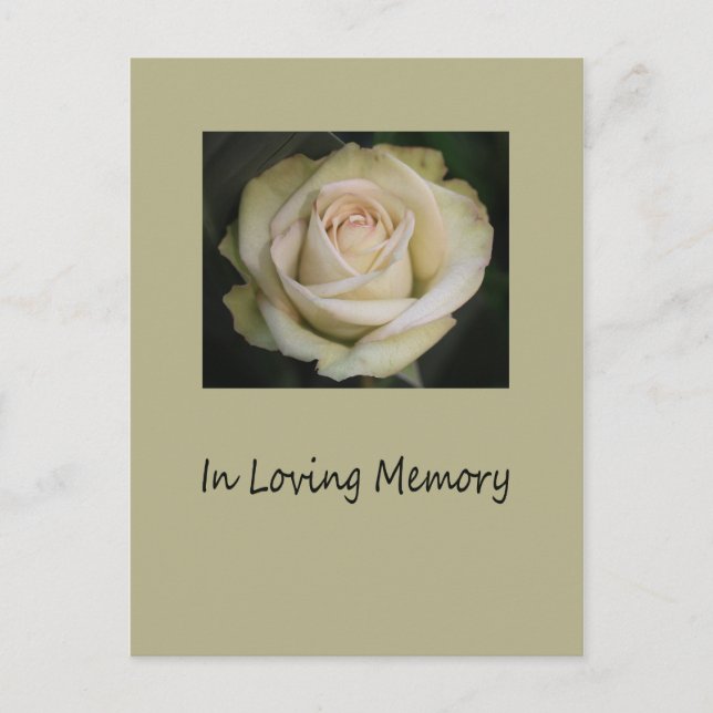 I Loving Memory/Firande of Life Investigation Vykort (Framsida)