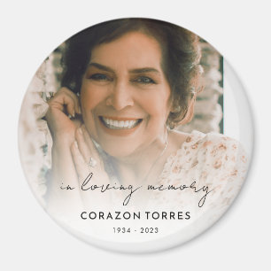 I Loving Memory Firande of Life Photo Funeral Magnet