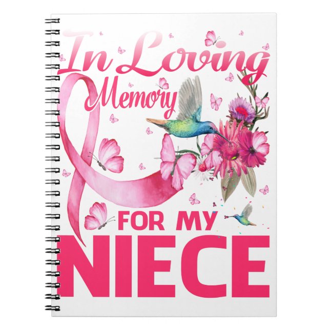 I Loving Memory for my Niece Anteckningsbok (Framsidan)