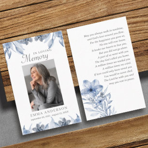 I Loving Memory Fotofunktionellt parkeringskort Visitkort