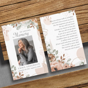 I Loving Memory Fotofunktionellt parkeringskort Visitkort