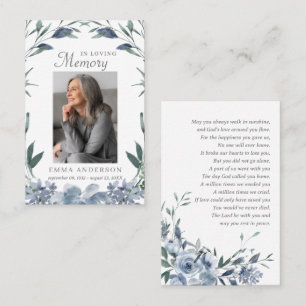 I Loving Memory Fotofunktionellt parkeringskort Visitkort