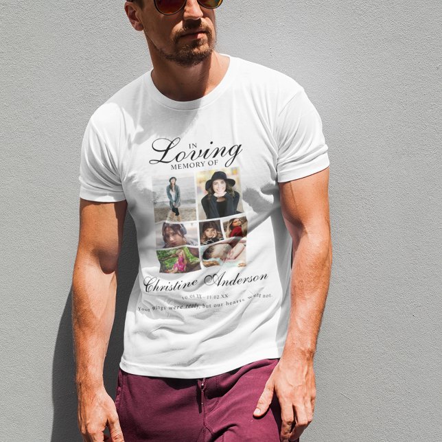 I Loving Memory | Fotokollage T Shirt (Skapare uppladdad)
