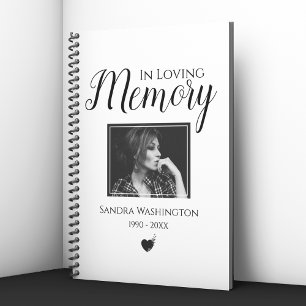 I Loving Memory Fotominnesgäst Anteckningsbok