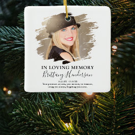 I Loving Memory | Fotominnesjul Julgransprydnad Keramik