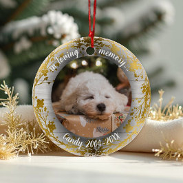 I Loving Memory | Fotoplet Memorial Foil Wreaths Julgransprydnad Keramik