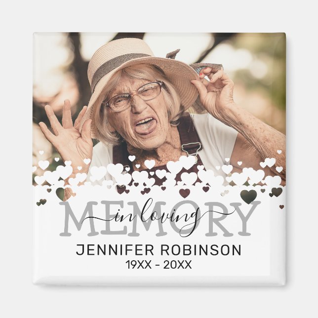 I Loving Memory Funeral Favoriter Magnet (Framsidan)