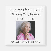 I Loving Memory Funeral Memorial Photo