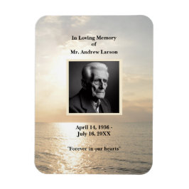 I Loving Memory Funeral Memorial Photo Magnet