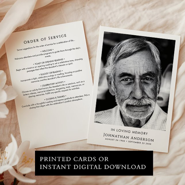 I Loving Memory Funeral Order Program (Skapare uppladdad)