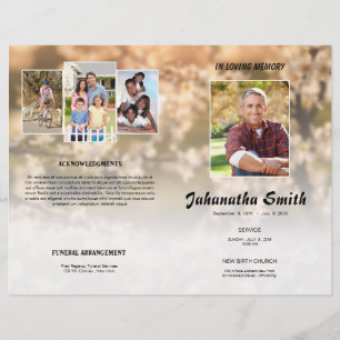 I Loving Memory-Funeral Program Flyer