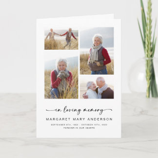 I Loving Memory | Fyra foton Funcal Memorial Inbjudan